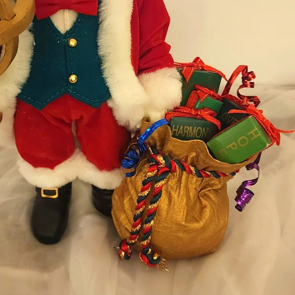 KSA Kurt Adler "Santa's Wishes" 2000 Bag of Wishes Fabriche Collectible Santa - Picture 3 of 15